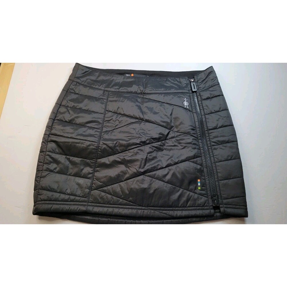 Smartwool Smartloft 120 Insulated Quilted Puffer Full Zip Skirt Black XS